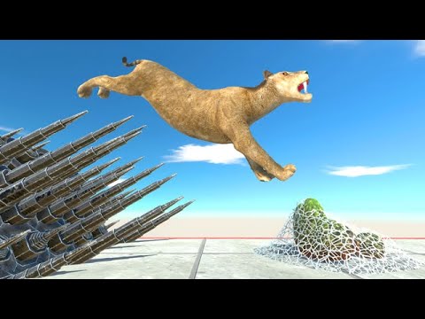Jump Over Dangerous Piercers - Animal Revolt Battle Simulator