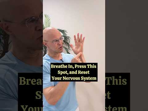 Breathe In, Press This Spot, and Reset Your Nervous System!  #drmandell #healing #stress #sleep