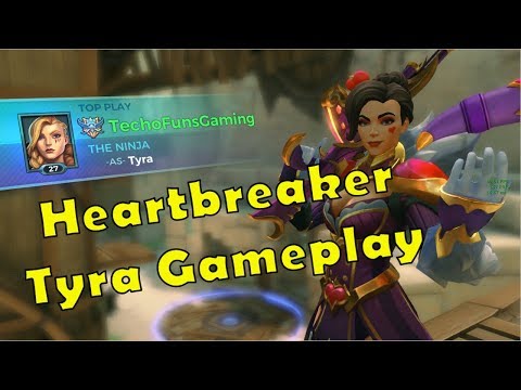 Paladins Patch 2.02 PTS - Tyra New Skin Heartbreaker Tyra, Voice Gameplay