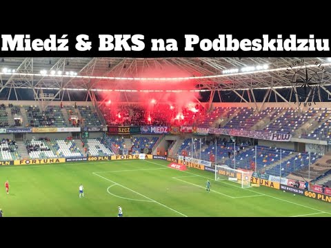 Miedź & BKS na meczu w Bielsku-Białej z Podbeskidziem 14.04.2022r. Podbeskidzie vs Miedź Legnica