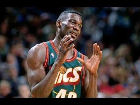 NBA | 1996 03 13 | Sonics - Magic | Shawn Kemp Payton vs Shaq and Penny | NBA KINGDOM