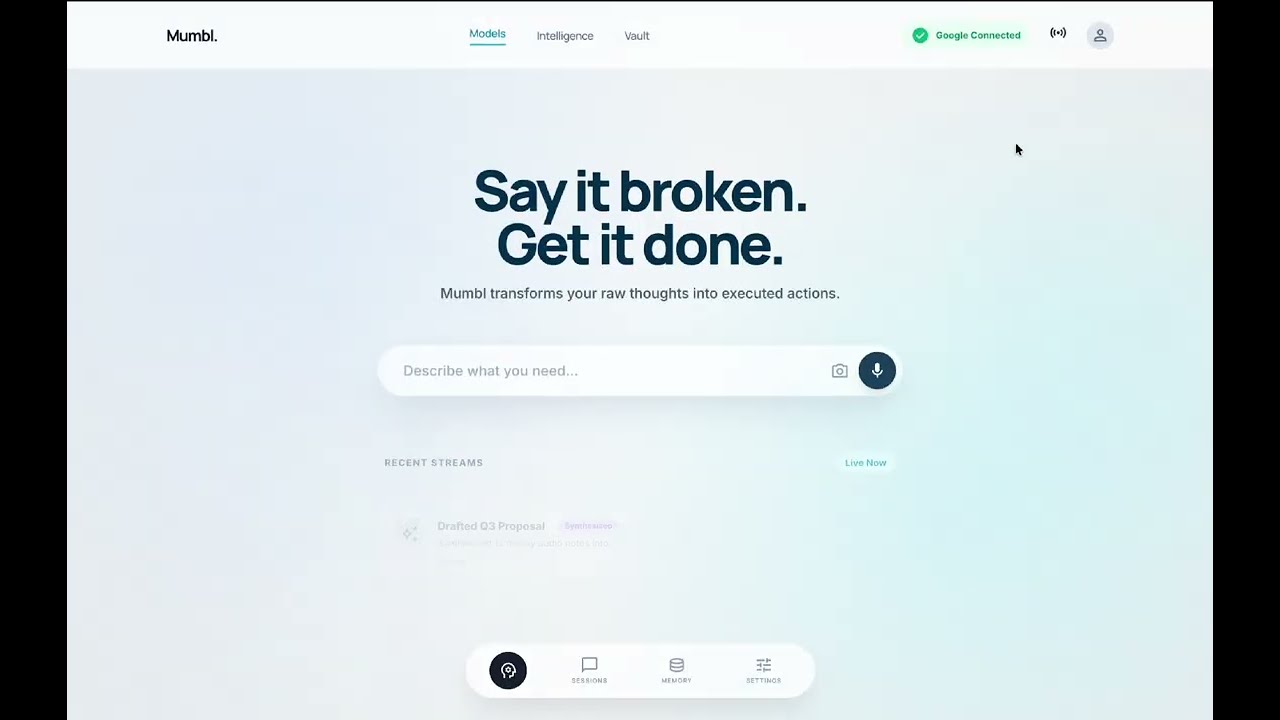 mumbl project preview