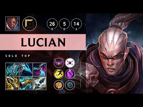 Lucian Top vs Heimerdinger: Triple Kill, Legendary - KR Master Patch 14.24