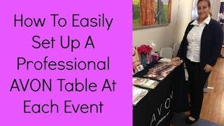AVON Representative Shares How To Easily Set Up A Professional AVON Table Event