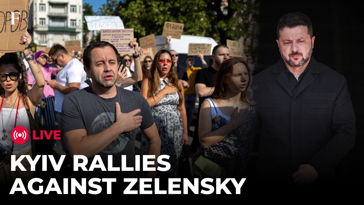 Kyiv Protests LIVE: Ukrainians Chant 'Shame' to Zelensky Over Defence Minister's Dismissal