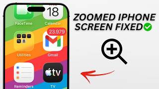 iPhone Screen Zoomed in And Stuck Fixed in 3 Minutes!