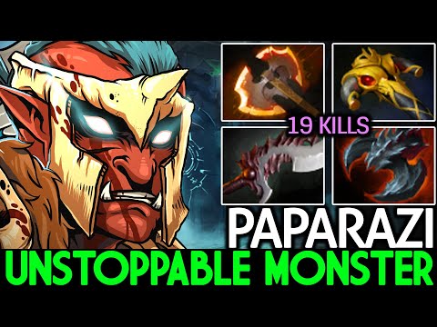 PAPARAZI [Troll Warlord] Unstoppable Monster Solo Kill with Abyssal Blade 7.26 Dota 2