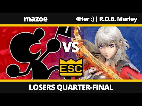 ESC 64 - Losers Quarter-Final - mazoe (Mr. Game & Watch) Vs. 4Her :) | R.O.B. Marley (Byleth)