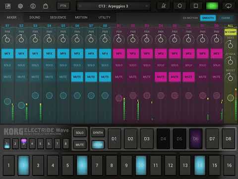 Korg iElectribe Wave on iPad Trance Jam