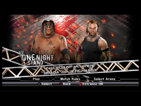 WWE - Umaga vs. Jeff Hardy - Falls Count Anywhere match (ALL COM) - One Night Stand 2008