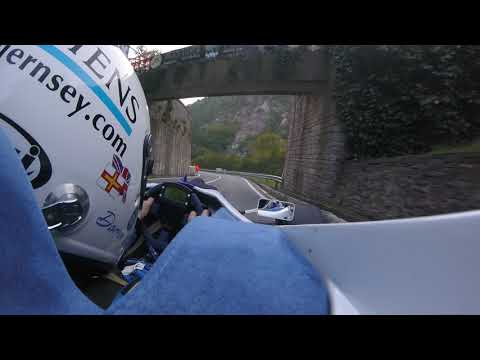 FIA European Hillclimb Masters 2018 Gubbio - Italy. Returning down to the paddock after Parc Fermé.