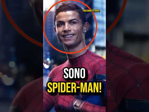 Ronaldo is SpiderMan🤯! #ronaldo #messi #soccer #spiderman #foryou #football #sports