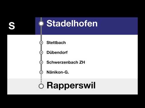 SBB / ZVV Ansagen • S-Bahn • Schaffhausen – Bülach – Zürich HB – Wetzikon – Rapperswil