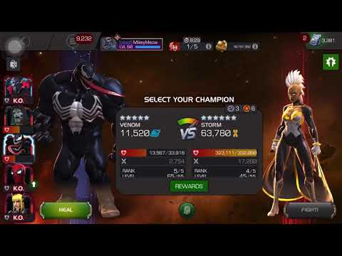 MCOC - Variant 5 Blood & Venom Chapter 2.2 Boss Storm #marvelcontestofchampions