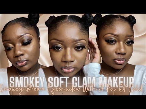 Smokey Brown Soft Glam Makeup Tutorial | DaneeOnDaBeatTv
