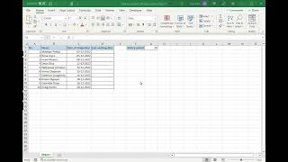 How to calculate 30 days' notice in Excel