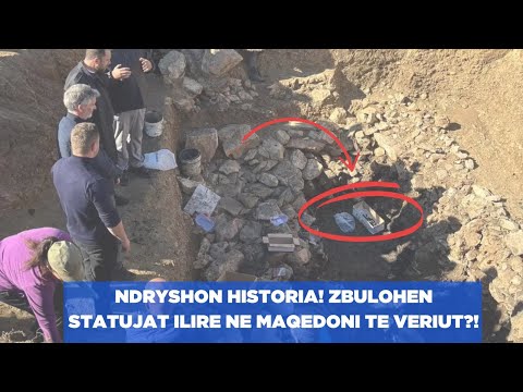 🔴LIVE/ Befasuese! Zbulohet në Strugë statuja ilire që rrëfen historinë e shqiptarëve në Ballkan…