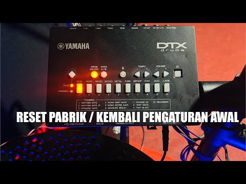 How to factory reset / initial settings for Yamaha DTX 402/432/452 electric drums