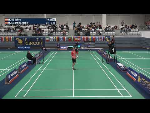 Match point - Jakob Houe vs Ditlev Jaeger Holm - MS, Final - Hungarian Int. 2024