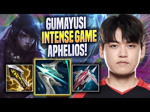 GUMAYUSI INTENSE GAME WITH APHELIOS! - T1 Gumayusi Plays Aphelios ADC vs Draven! | Season 2022