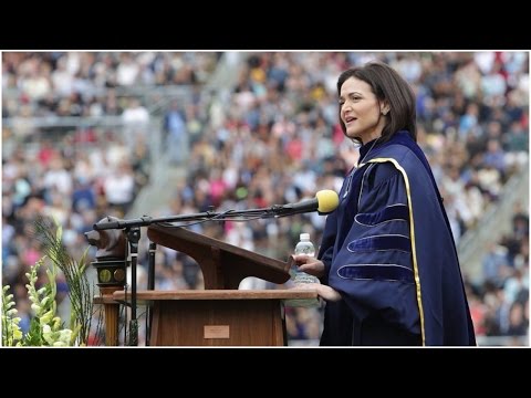Sheryl Sandberg talks about husband's death in powerful speech