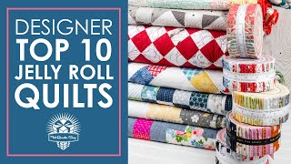 😍 Jelly Roll Quilts I Love 💖 My Top 10 Jelly Roll Quilt Patterns | Fat Quarter Shop