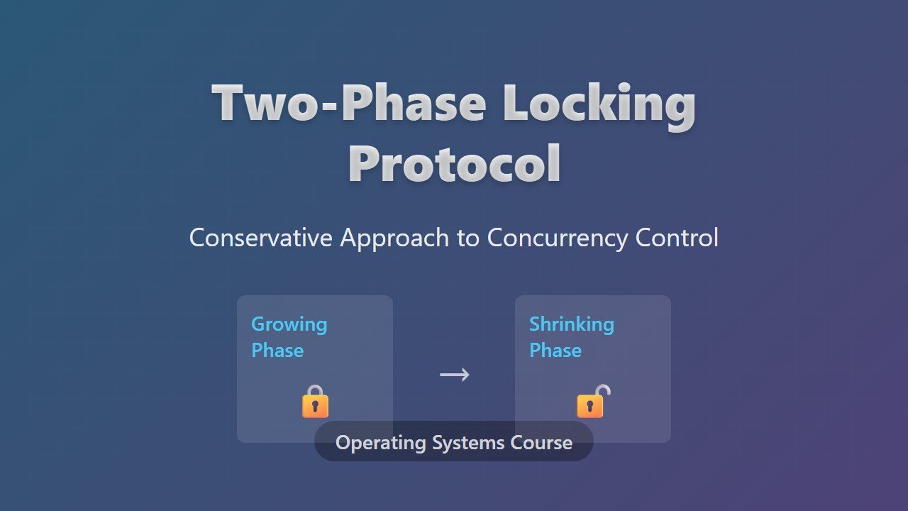 🔒 Two-Phase Locking (2PL) Protocol Explained: Concurrency Control for Beginners