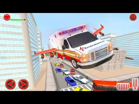 Flying Ambulance Rescue Emergency Game 2021_ Ambulance Driving Games_ Android Gameplay #5