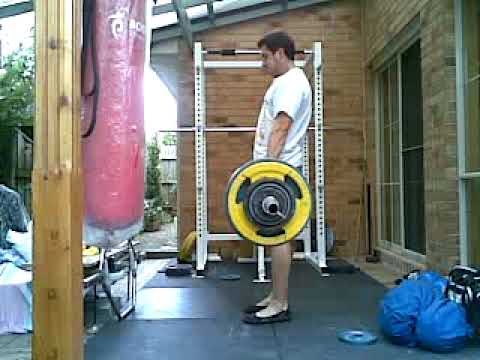 135kg x 6 Mixed Grip Axle Deadlift