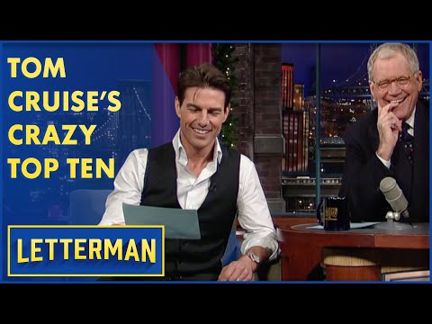 Tom Cruise Reads The Top Ten Craziest Things People Have Said About Him On The Internet | Letterman