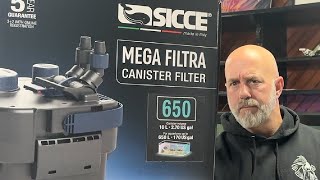 Installing The Brand New Mega Filtra Canister Filter From Sicce