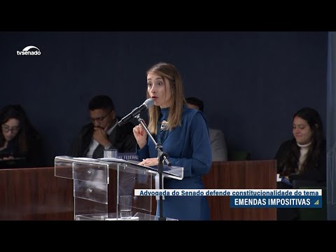Emenda impositiva é legítima e garante serviços essenciais, diz Advocacia do Senado