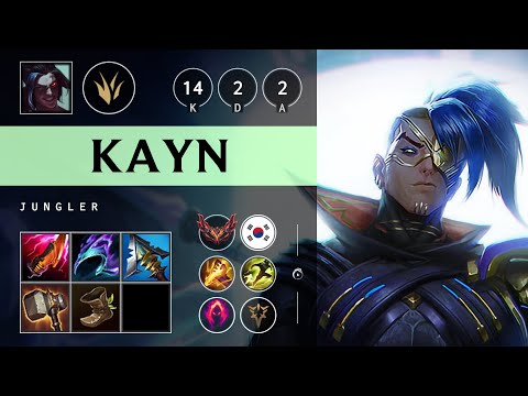 Kayn Jungle vs Karthus - KR Grandmaster Patch 25.16