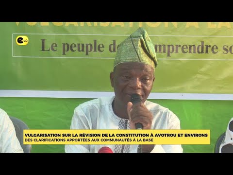 Vulgarisation sur la révision de la constitution à avotrou et environs