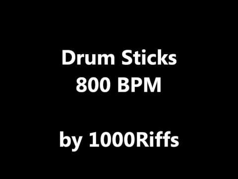 Drum Sticks Metronome : 800 BPM - Beats Per Minute