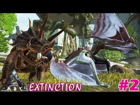 ARK Extinction - Trike & Tapejara Taming! - #2 (ARK Survival Evolved)