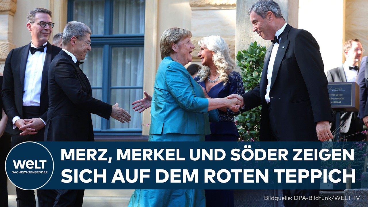 Richard-Wagner-Festspiele in Bayreuth: Merkel, Merz, Söder und eine überraschende Entscheidung