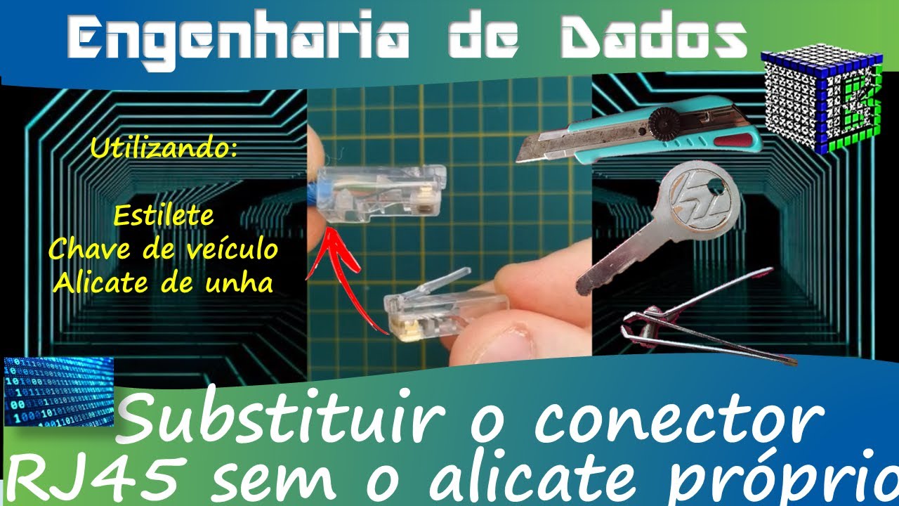 كيفية تغيير موصل كابل الشبكة RJ45 دون كماشة نفسها