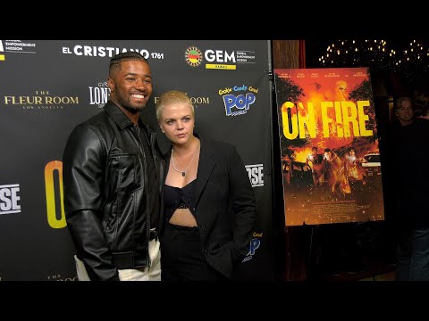 Nick Benson and Mackenzie Lansing "On Fire" Special Screening Red Carpet | Hunger Games 2023 Cast