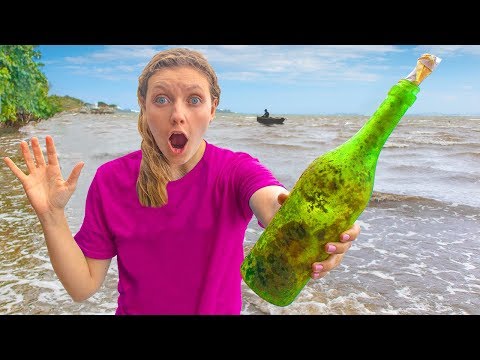 Mystery Evidence FOUND at Abandoned Beach Scavenger Hunt (Island Adventure Treasure Chest Searching) Video
