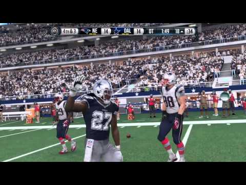 Madden NFL 16 (Week 5 The New England Patriots vs  The Dallas Cowboys OT)  PS4 Gameplay