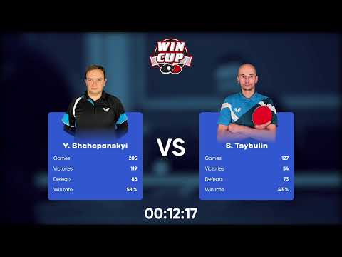 15:00 Mykola Halynskyi 1 - 3 Serhii Tsybulin West 3 WIN CUP 25.10.2022 | TABLE TENNIS WINCUP