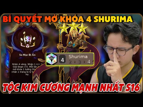 MẸO MỞ KHÓA 4 SHURIMA TỘC KIM CƯƠNG SIÊU DỄ TRONG TFT MÙA 16 
