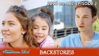 Full Backstory LAYLA SPRING &amp; BENJAMIN GLAZE &amp; end scenes with Family American Idol 2018 Episode 1