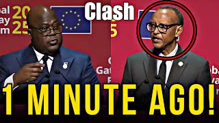 BOMBSHELL! DRC Pres Tshisekedi vs. Kagame Brutal Face-Off Leaves World STUNNED