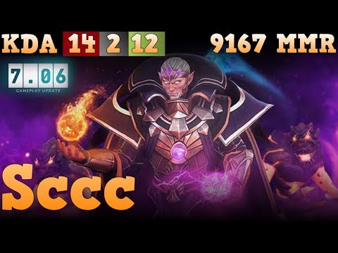 7.06 Invoker by Sccc. Dota 2 full game.