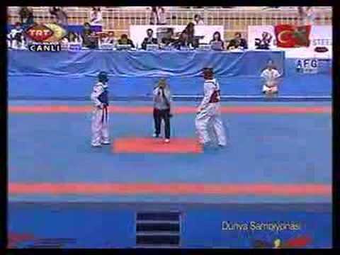 72 kg Male SEMIFINAL -  (TPE) vs (AFG) (2007 Taekwondo World Championship)