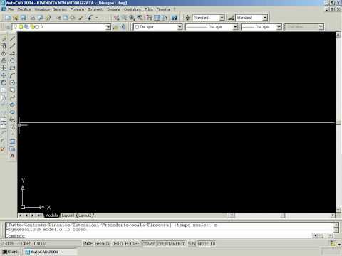 Video Corso Autocad 2004 Entry Level Parte 1   Lezione1 - Clip 07 di 101 - La linea tracciata per