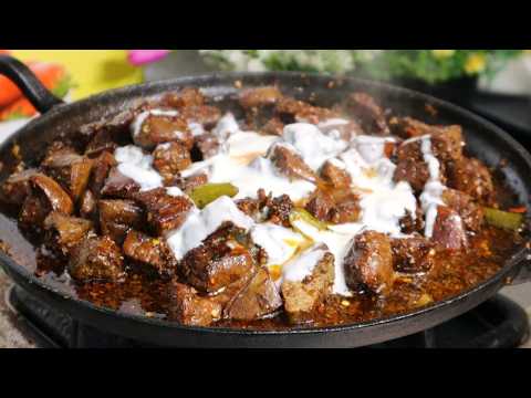 I prepared this kaleji on the First Day of Eid 😍Soft & Juicy Tawa Kaleji Masala Recipe