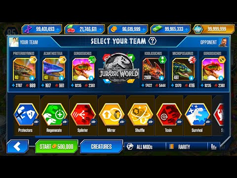 GORGOSUCHUS vs GORGOSUCHUS SUPER MODs - JURASSIC WORLD THE GAME
